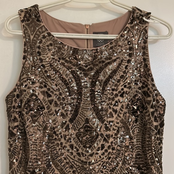 Vince Camuto Fitted Sequin Dress - Picture 3 of 6